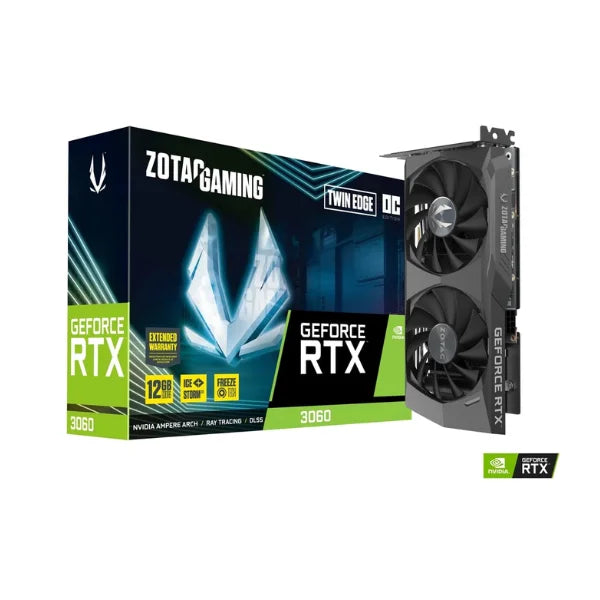 Karte Grafike ZOTAC GAMING GeForce RTX 3060 Twin Edge OC – 12 GB GDDR6, 192-bit, Boost 1807 MHz foto 1