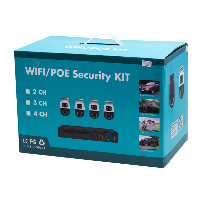 Sistem Sigurie Kamera Set (4 COPE) 6.0MP + NVR P6-QQ6-WiFi foto 5