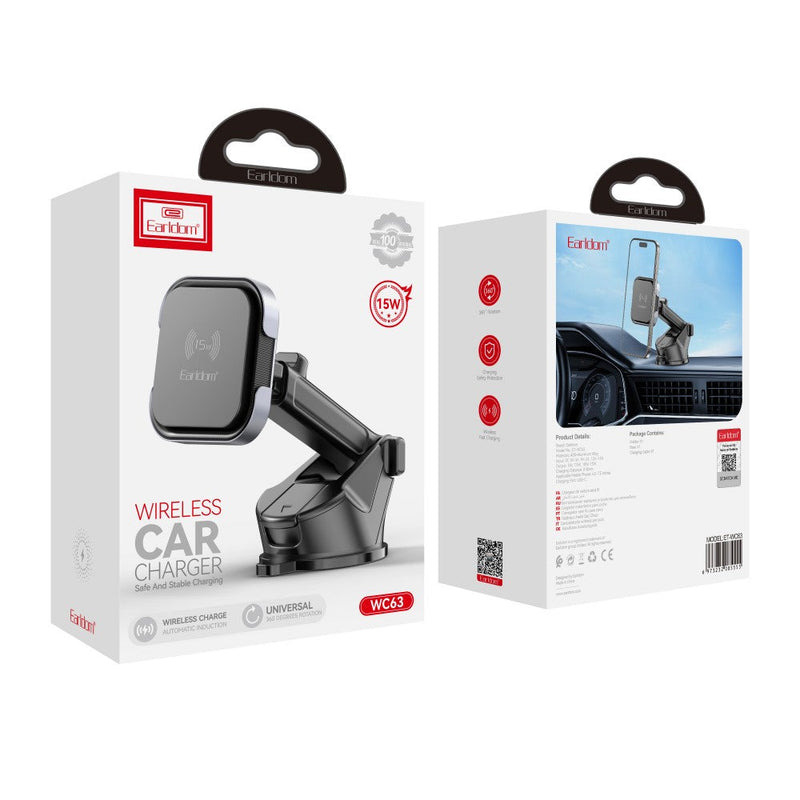 Mbajtes Celulari dhe Karikues Wireless Magnetik 15W Earldom WC63