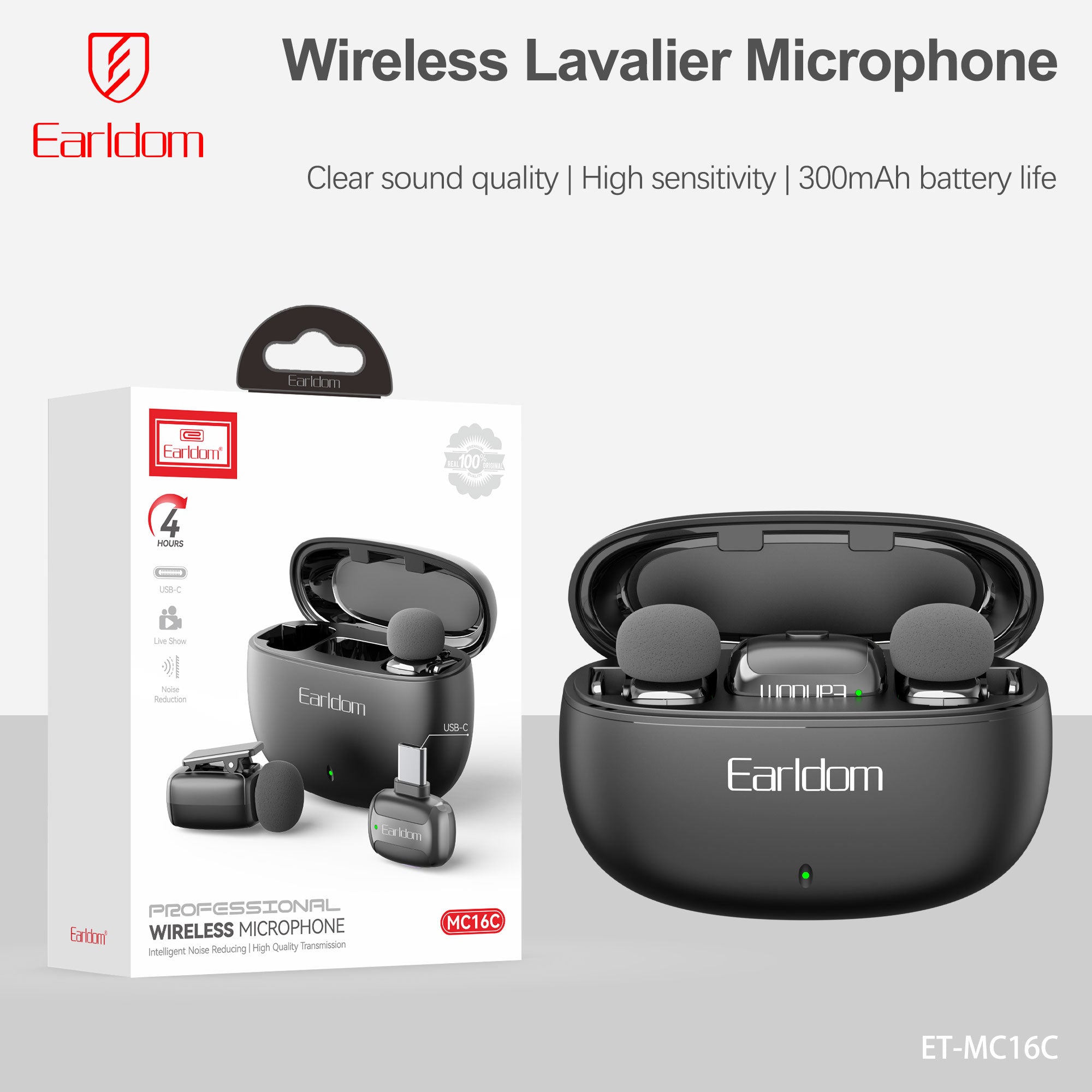 Mikrofon Wireless Earldom MC16C Set 2 cope me Kuti Karikimi