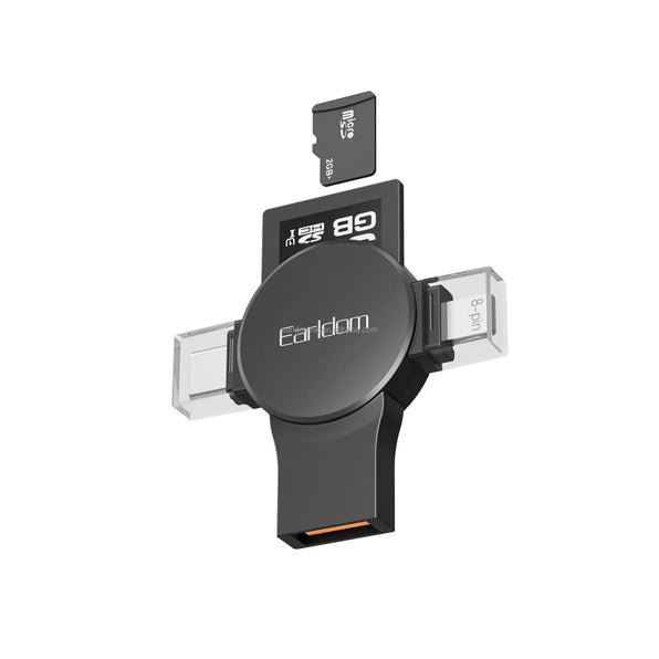 Lexues Kartelash 5n1 Earldom OT110 SD, Micro SD, Type-C, Lightning, USB-A