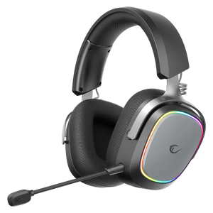 Kufje Gaming Rampage e RETSU Protein Earpad – Wireless me Mikrofon, RGB, Black/Grey foto 1