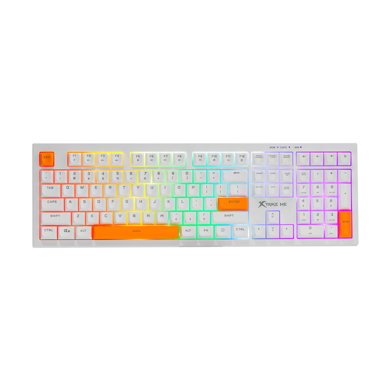 XTRIKE ME KB-512 WH Gaming Wired Keyboard White foto 1