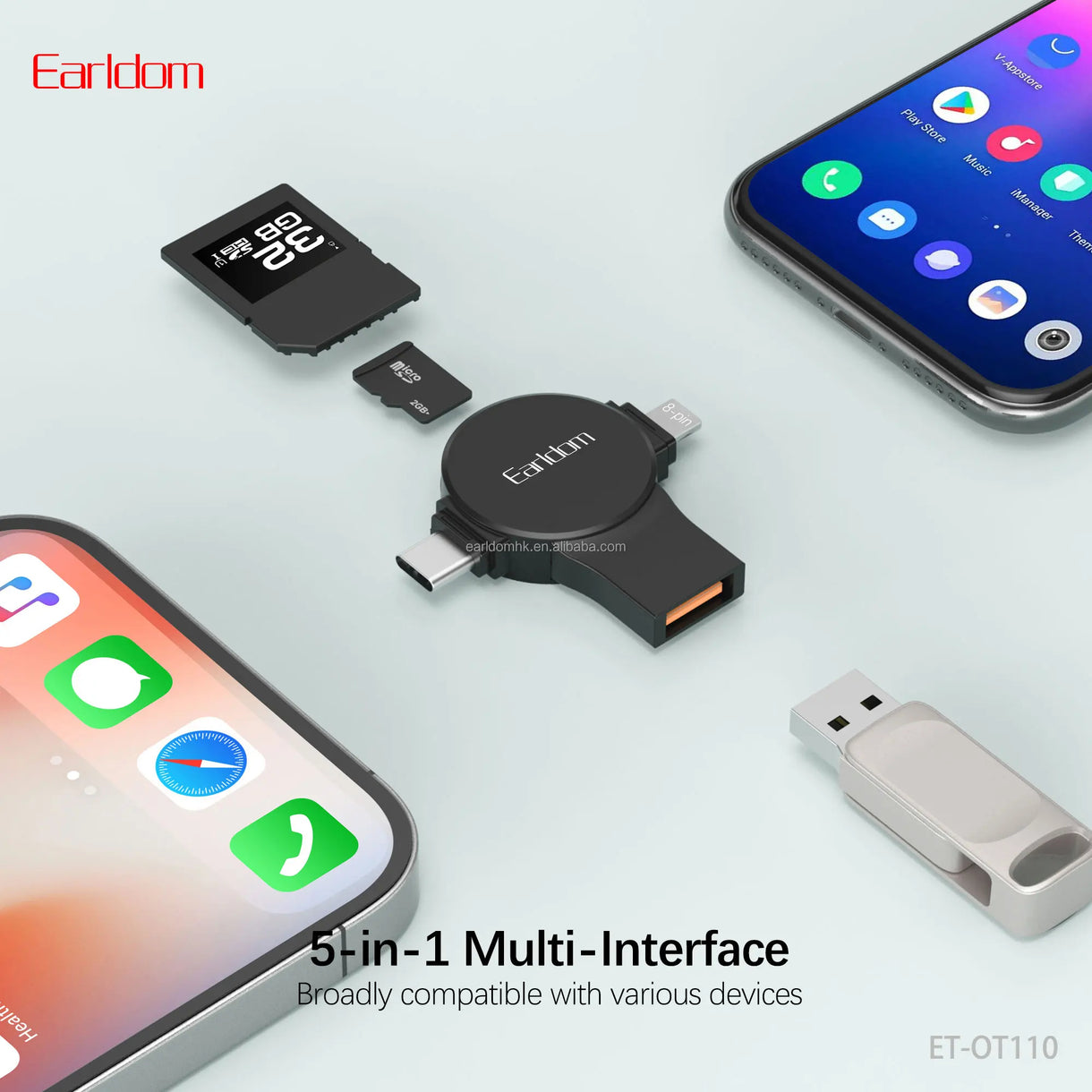 Earldom 5- in- 1 OTG Adapter foto 2