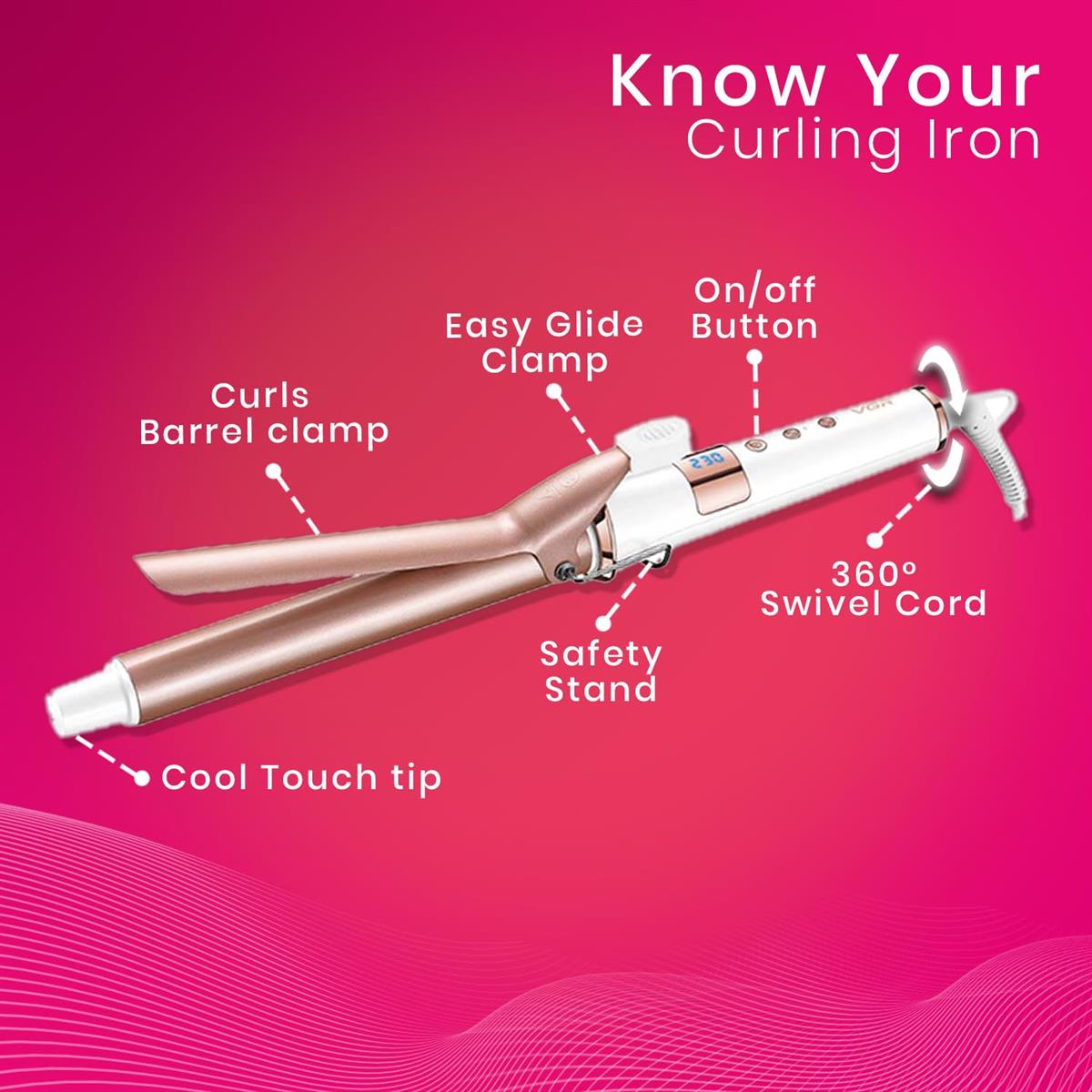 VGR GlamCurl Pro V-578 for Women (White) foto 2