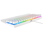 Tastiere Mekanike Rampage Plower K60 –Gaming, US Layout, Blue Switch, me Mbeshtetje per Duar, E Bardhe foto 2