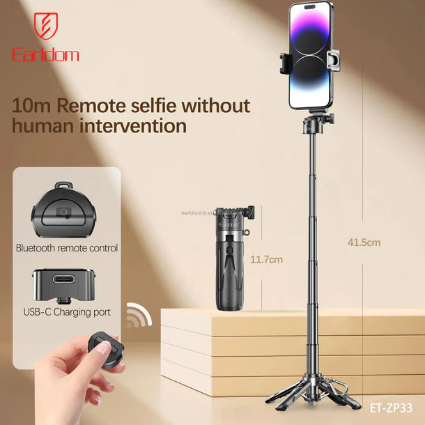Mini Selfie Stick dhe Doreze per Fotografim Earldom ZP33 foto 4