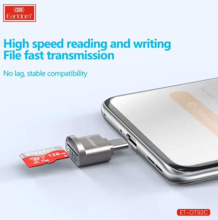Mini SD Card Lexues per USB- C Earldom OT- 92C foto 2