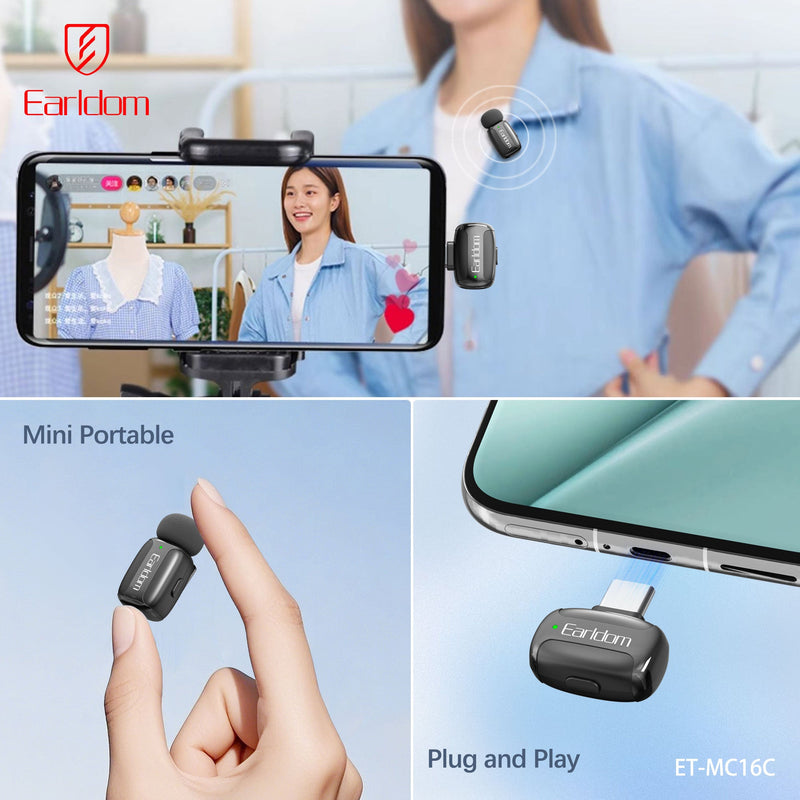 Mikrofon Wireless Earldom MC16C Set 2 cope me Kuti Karikimi
