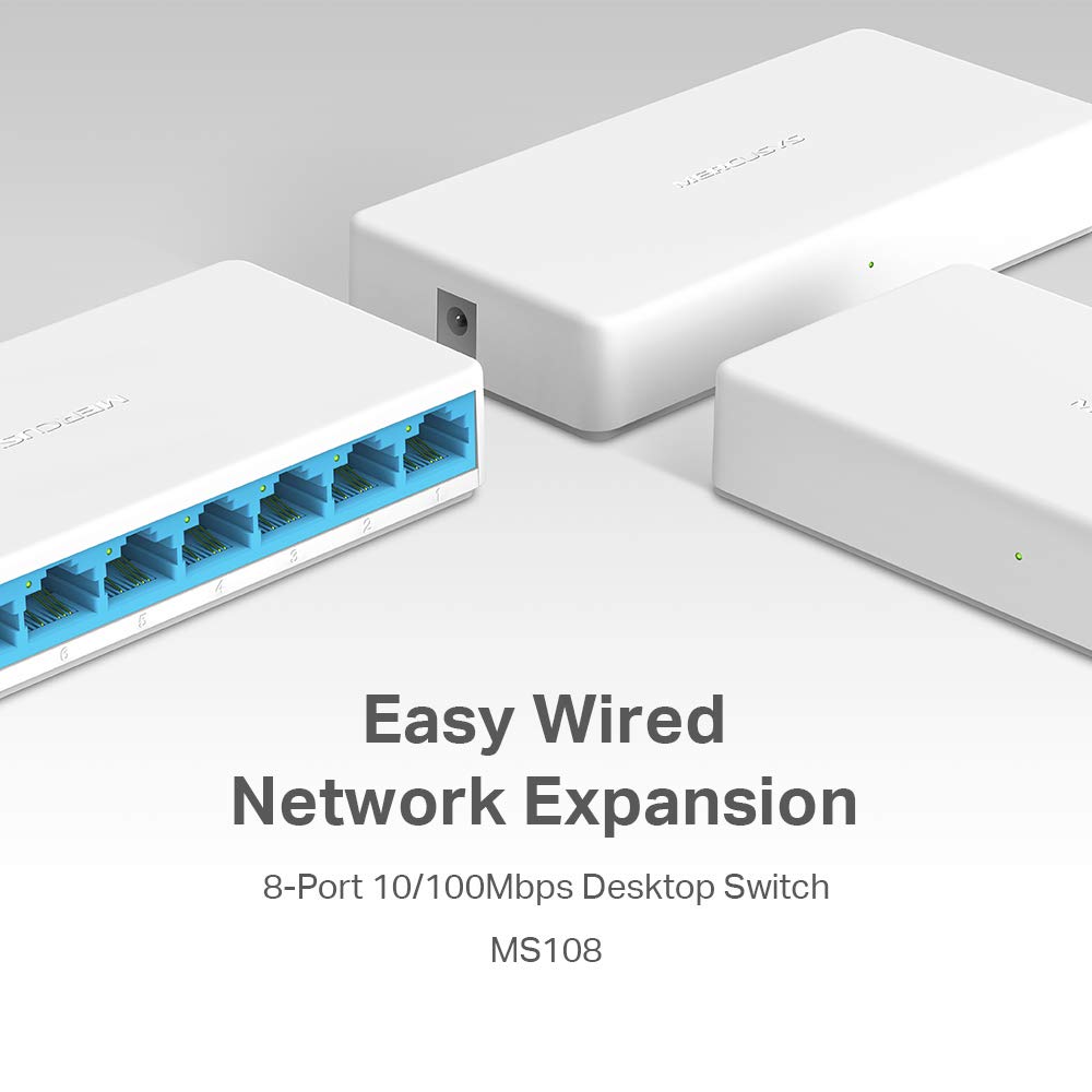 Internet Switch MS108 10/100Mbps Mercusys foto 4