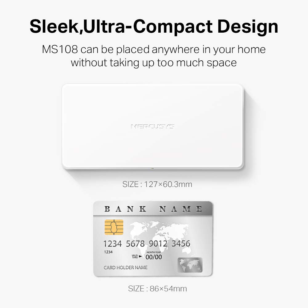 Internet Switch MS108 10/100Mbps Mercusys foto 2
