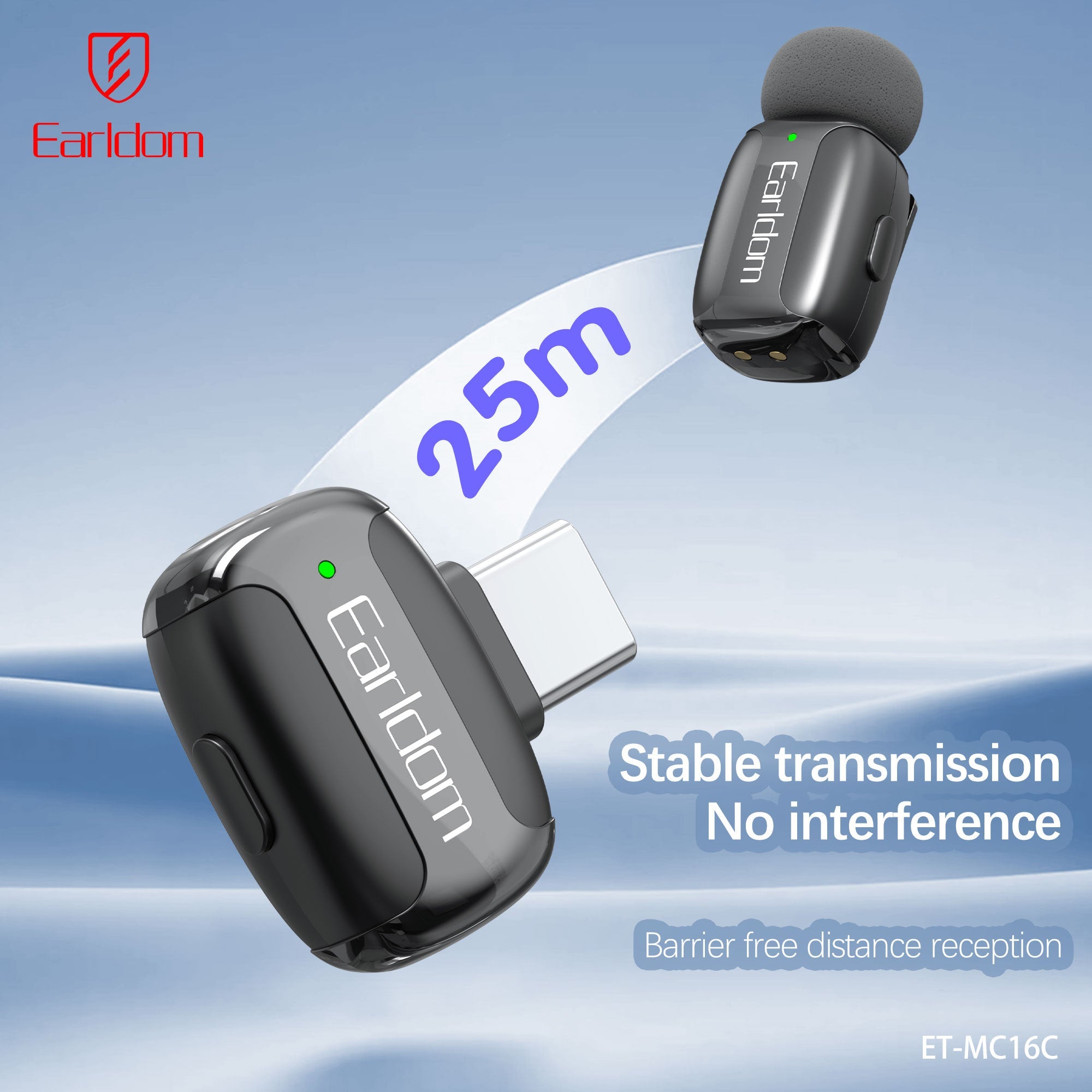 Mikrofon Wireless Earldom MC16C Set 2 cope me Kuti Karikimi