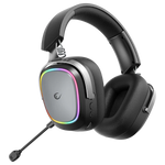Kufje Gaming Rampage e RETSU Protein Earpad – Wireless me Mikrofon, RGB, Black/Grey foto 2