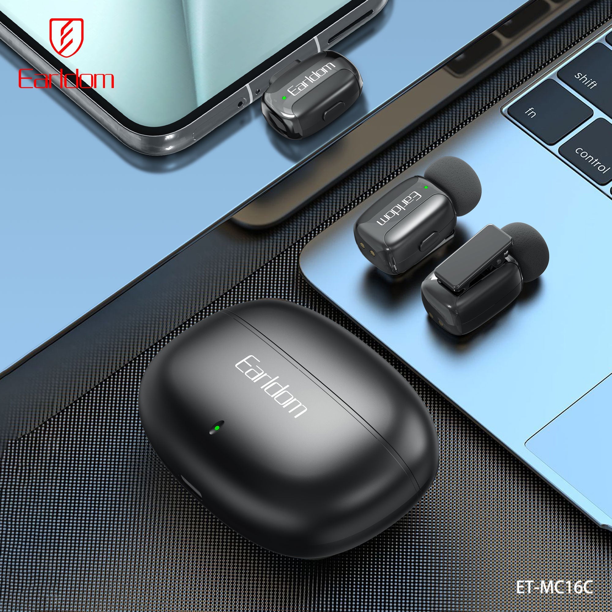 Mikrofon Wireless Earldom MC16C Set 2 cope me Kuti Karikimi