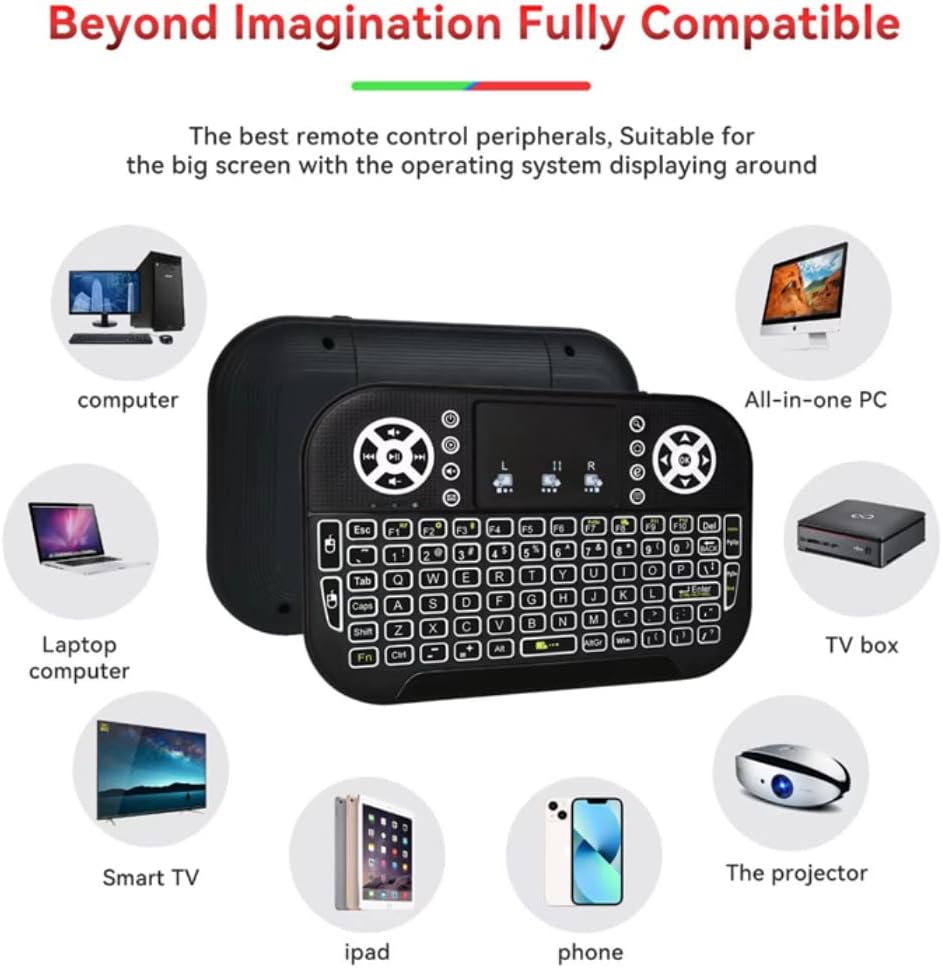 Air Mini Tastier Bluetooth + Wifi 2, 4GHz RGB foto 2