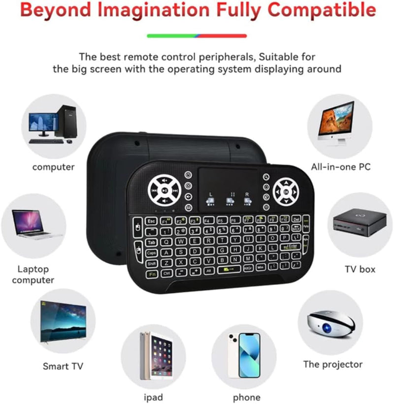 Air Mini Tastier Bluetooth + Wifi 2, 4GHz RGB foto 2
