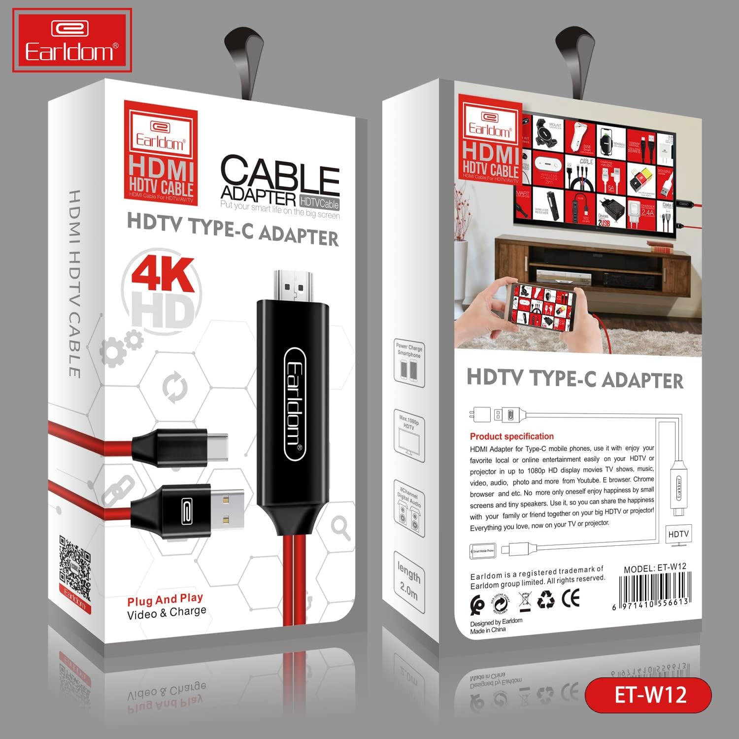 Kabllo HDTV Type-c Adapter ET-W12 foto 2