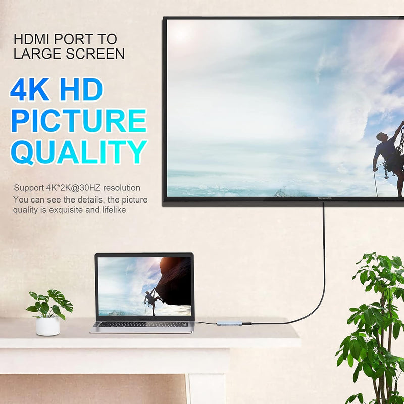 Konverter Shumefunksional USB-C 11-ne-1 foto 5