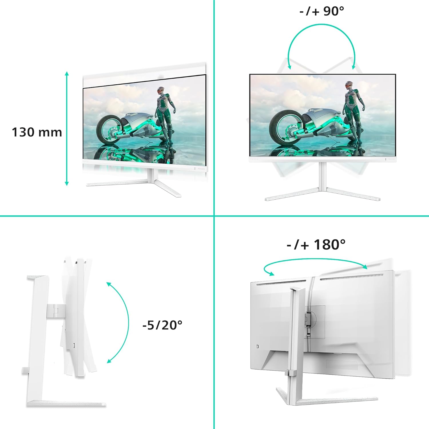 Monitor Philips 27M2N3501PA 27inch WQHD 260Hz foto 2