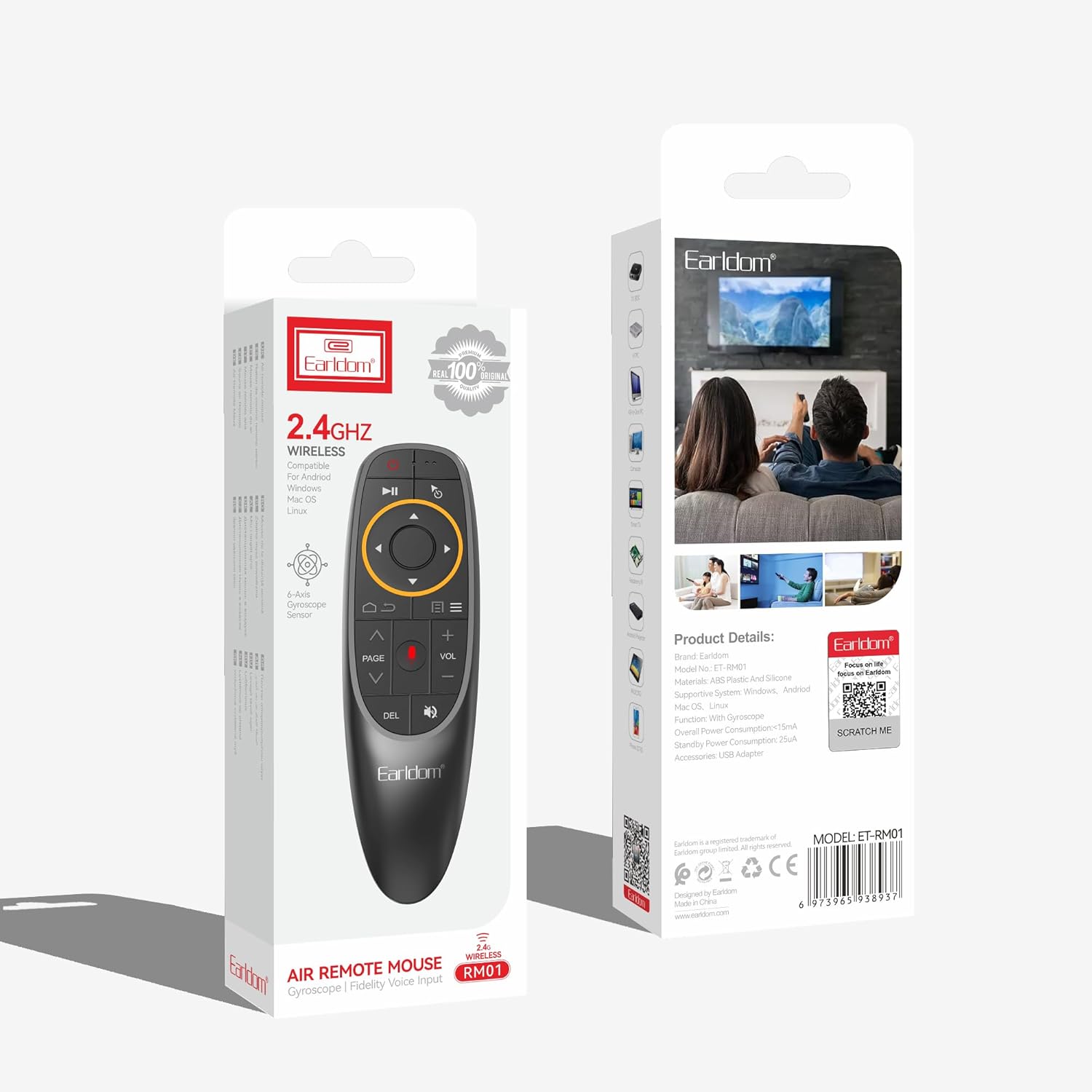 Telekomande Earldom RM01 Air Mouse 2.4GHz