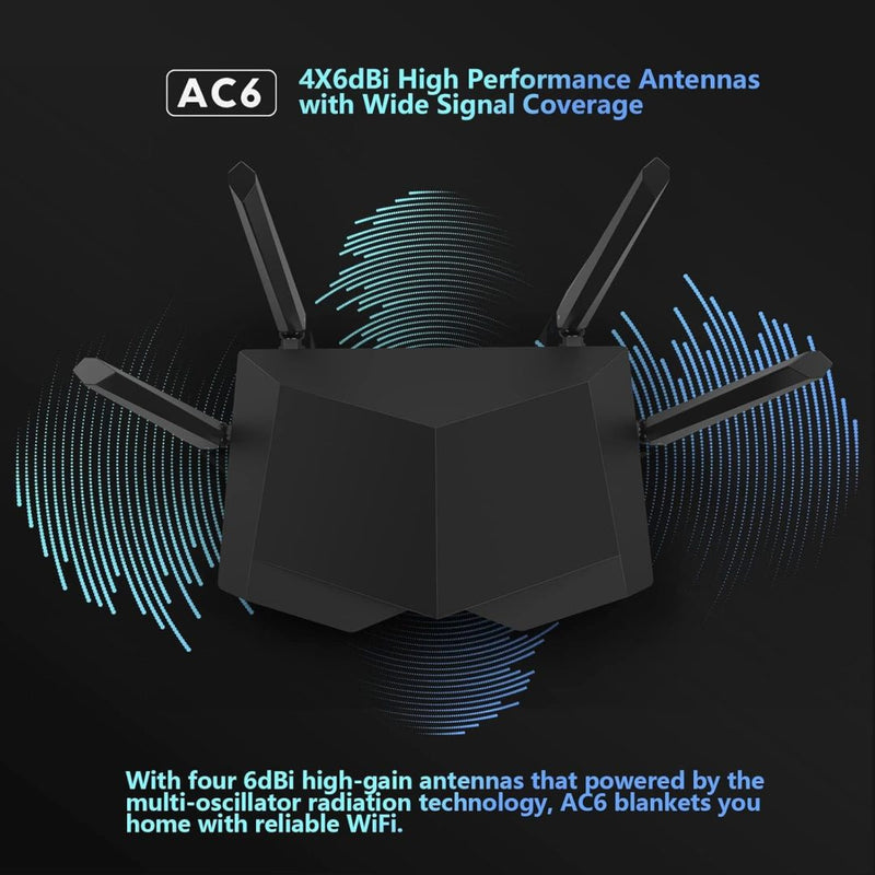 Router Tenda AC1200 AC7 foto 3