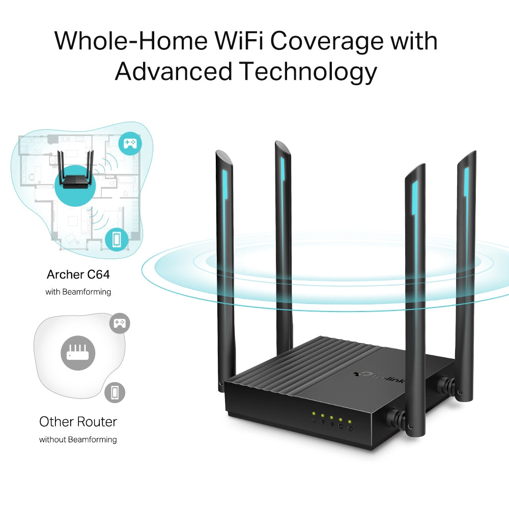 Router Tp- Link Ac1200 Archer C64 foto 5