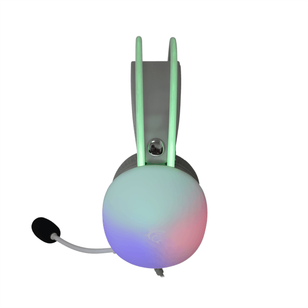 Kufje Gaming White Shark GH- 2342 Firefly, RGB TE BARDHA foto 2