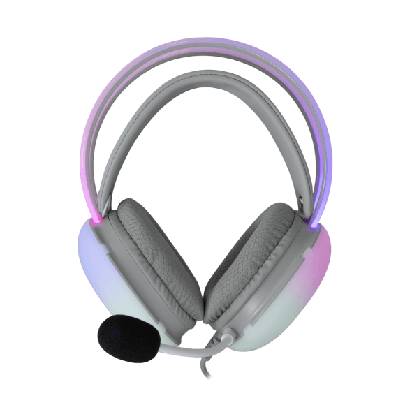 Kufje Gaming White Shark GH- 2342 Firefly, RGB TE BARDHA foto 3