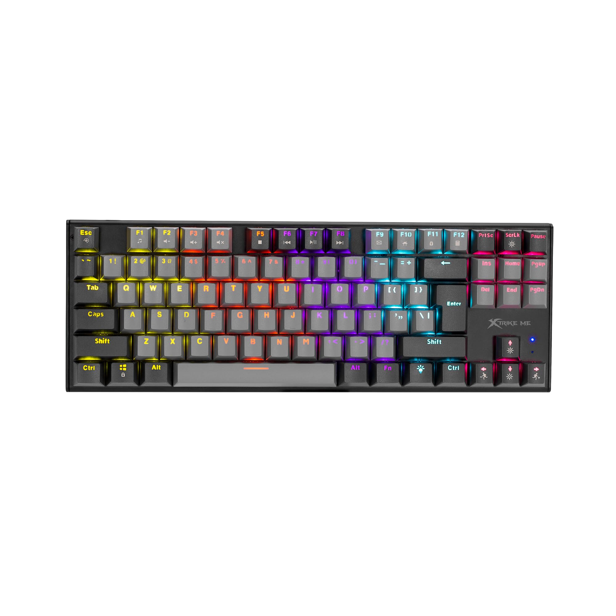 XTRIKE ME GK-989 Gaming Wired Keyboard TKL Black foto 1