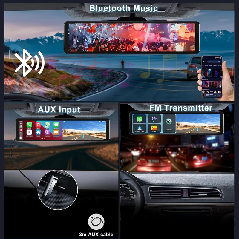 Kamere Per Veture me Pasqyre 12 inch me Carplay dhe Android Auto foto 4