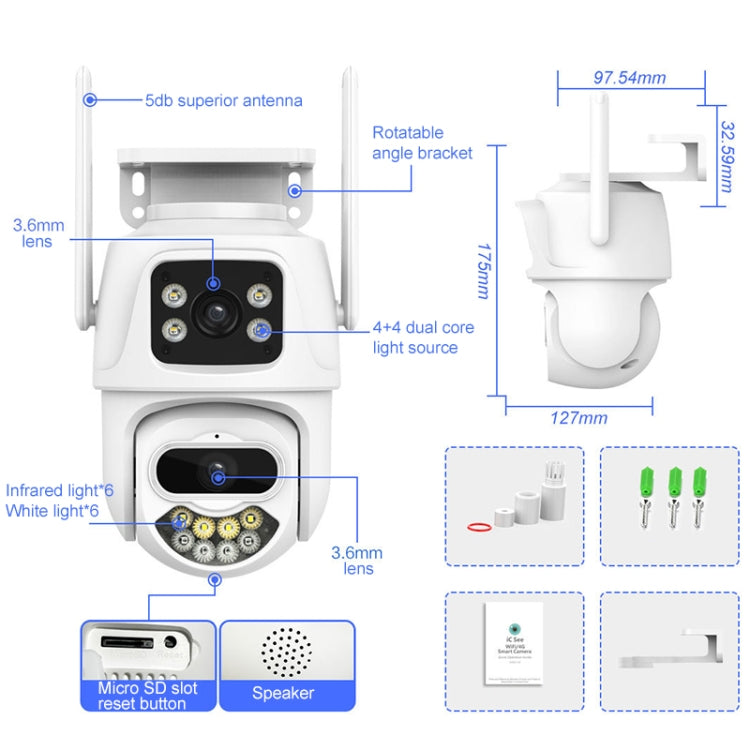 Kamere Wifi Tri Kamera (Lense) 9.0MP ICSEE P40 foto 3