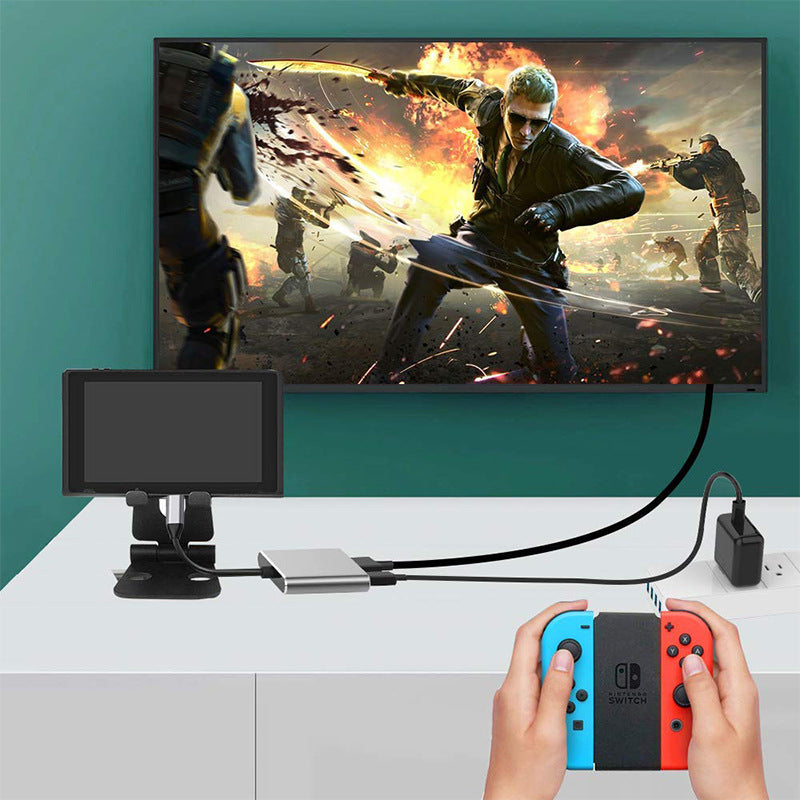 Usb-c Hub 3ne1 HDTV+USB 3.0+TYPE-C (PD) foto 4