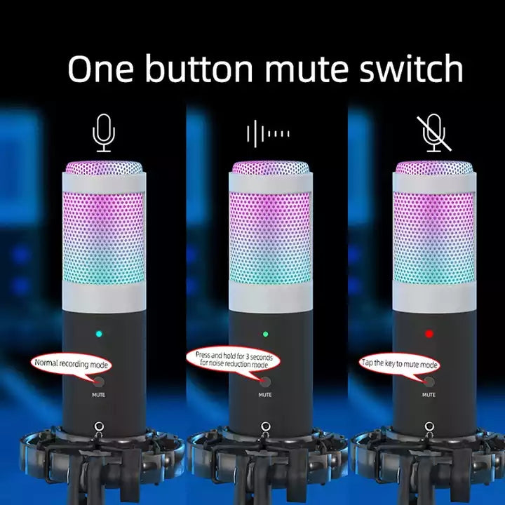 Gaming Microphone RGB Condenser foto 4