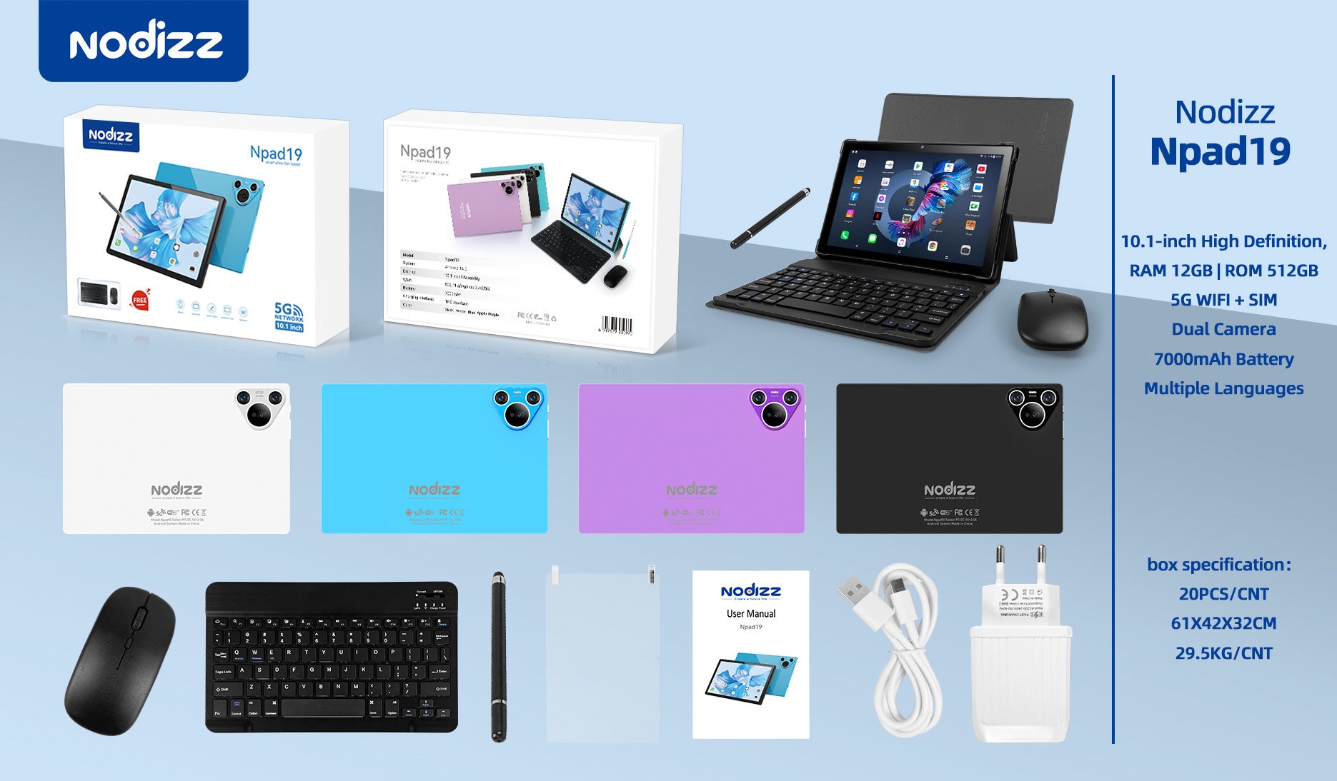 Tablet Nodizz Npad19 10.1 inch foto 5