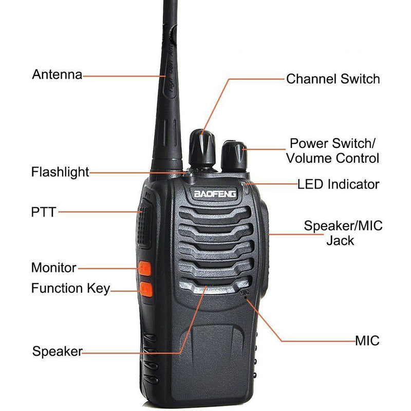 Radiomarres Professional Baofeng 888S Set foto 3