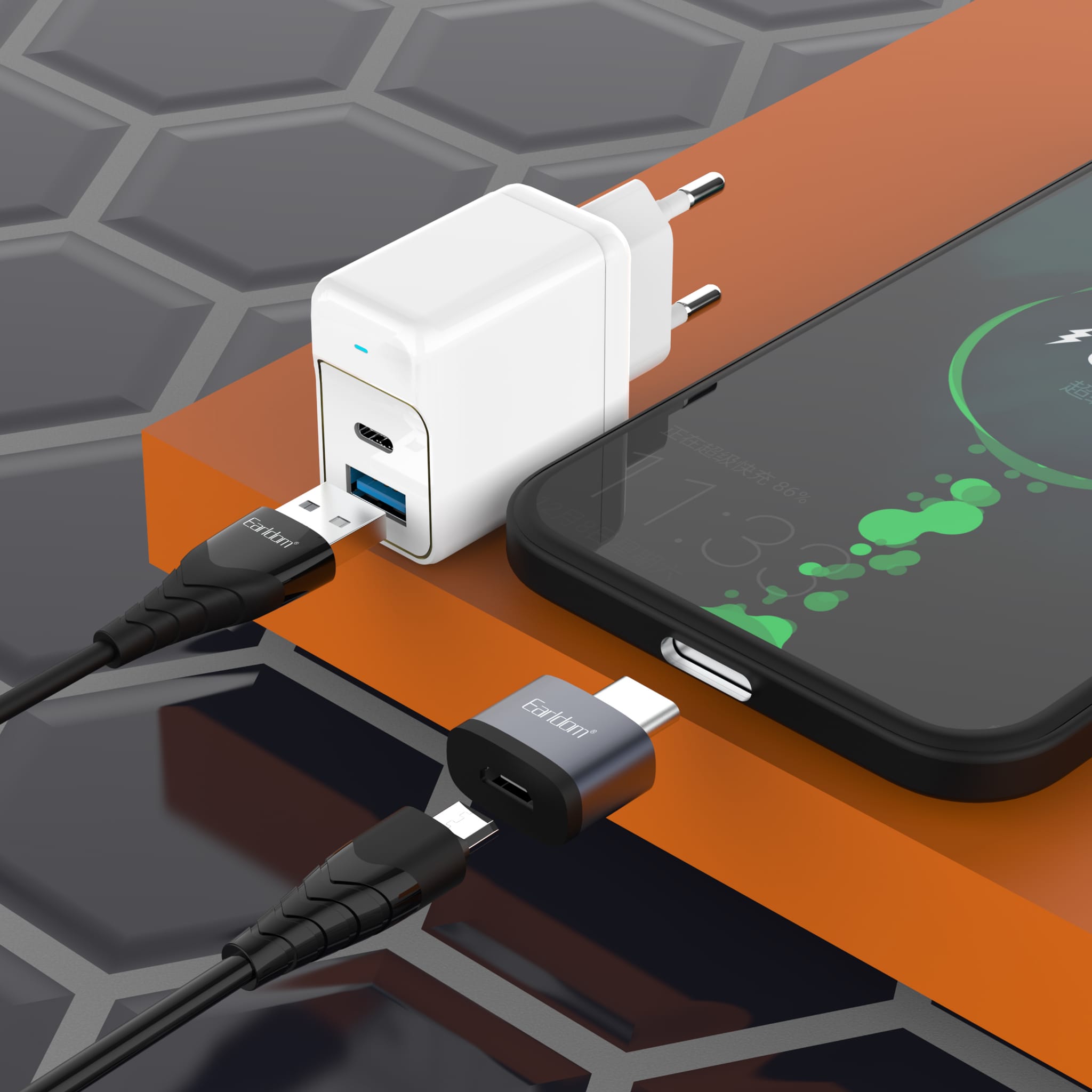 Konverter Earldom OT62 Micro ne USB-C 2.0 foto 3