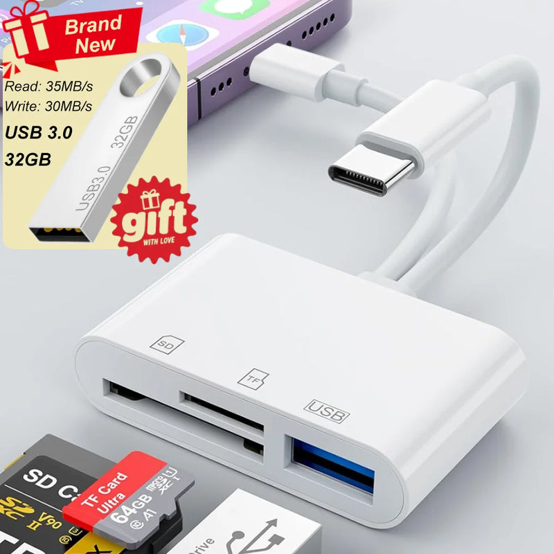 Earldom OT95– 5- in- 1 OTG Card Reader foto 1