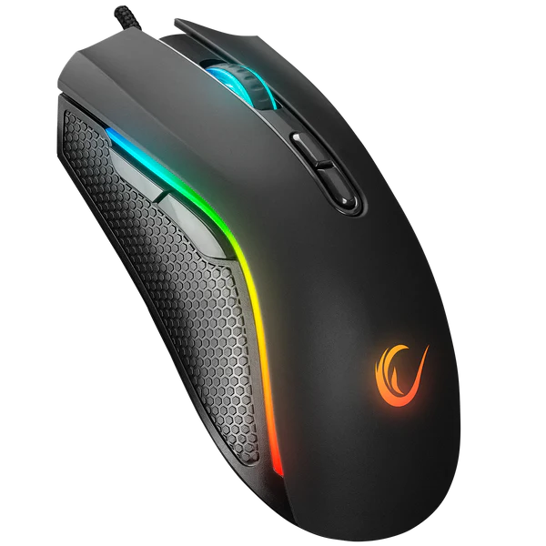 Maus Gaming Rampage SMX‑R44 V2 –Makro, 12800 DPI, RGB LED, 80M Klick, Huano Switch – I Zi foto 4