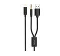 Kabllo Lightning ne 3. 5mm + Karikues AUX43