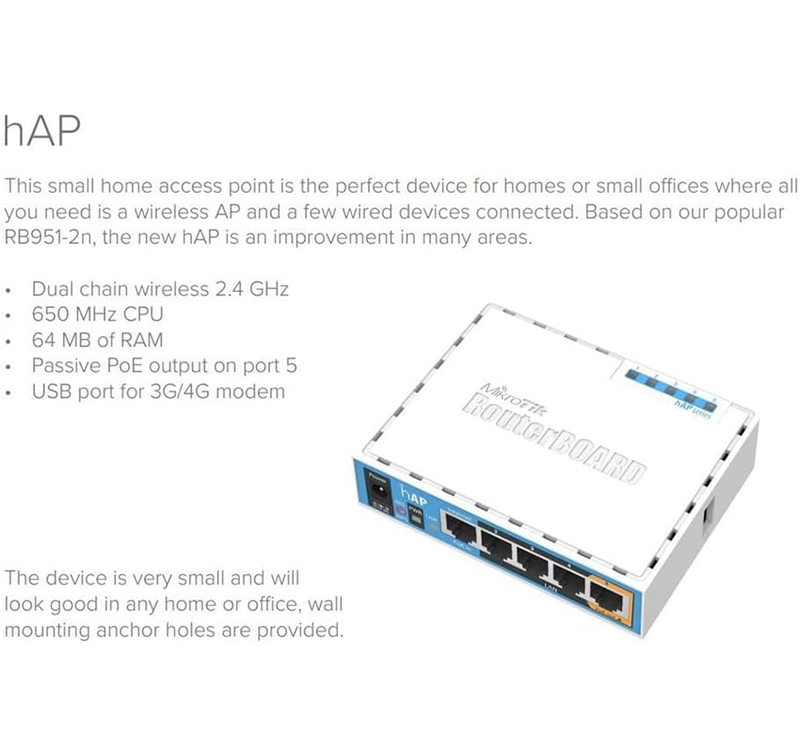 WLAP MikroTik RB951Ui-2nD foto 3