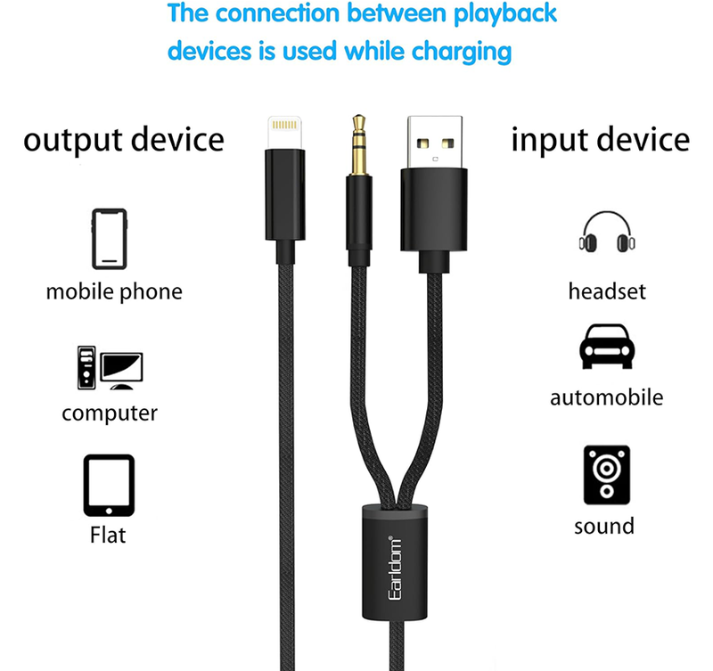 Kabllo Lightning ne 3.5mm + Karikues AUX43 foto 2