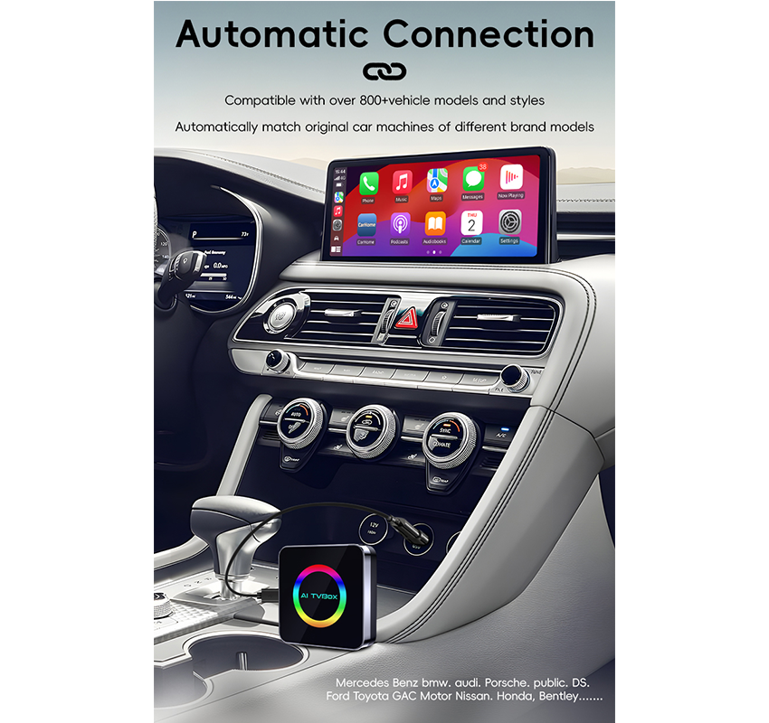 Carplay Ai Box WiFi per Veture Universale Android 13 foto 4