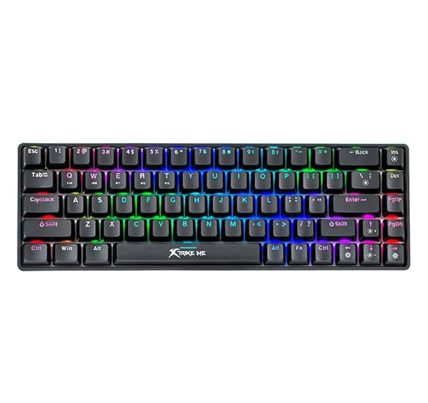 XTRIKE ME GK-994W BK Gaming BT Wireless Keyboard Tri-Mode Mini Black foto 1