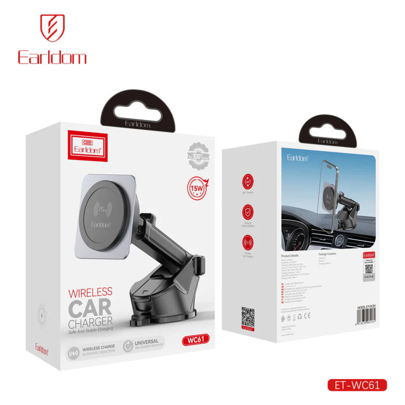 Mbajtes Celulari dhe Karikues Wireless Magnetik 15W Earldom WC61