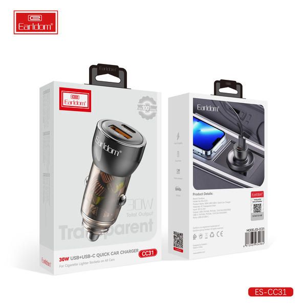 Earldom USB- C Car Charger PD30W foto 2