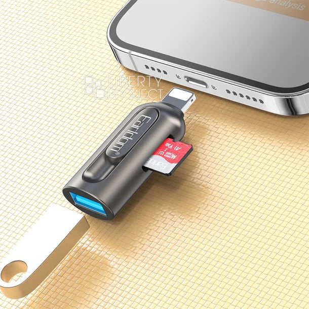 Lexues i Sd Card USB to Lightning Earldom OT103 foto 2