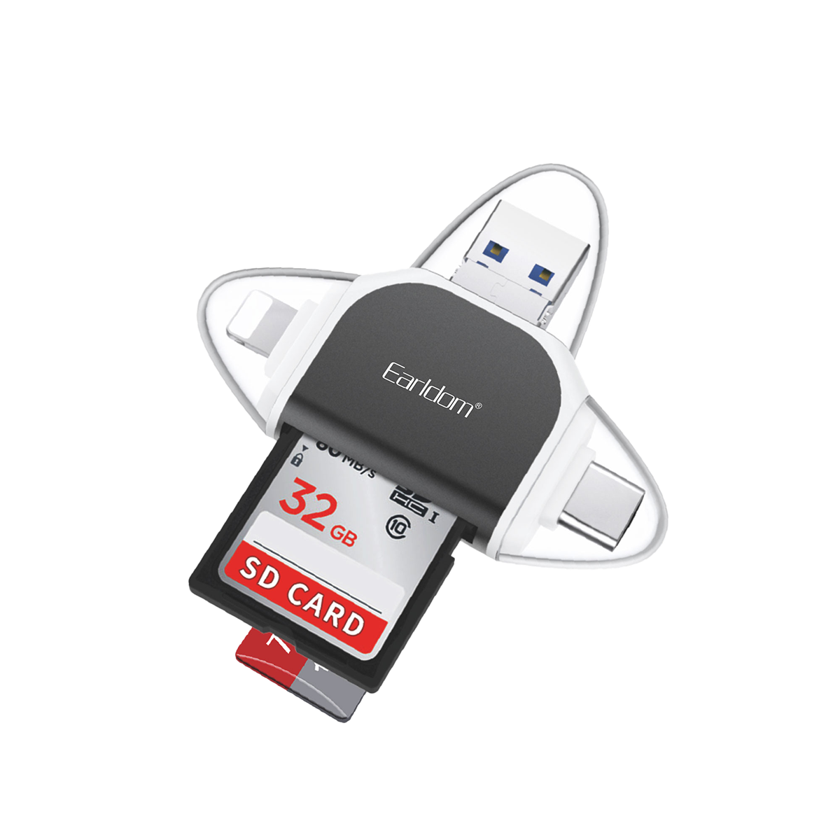 Earldom OT71- Card Reader 3- in- 1