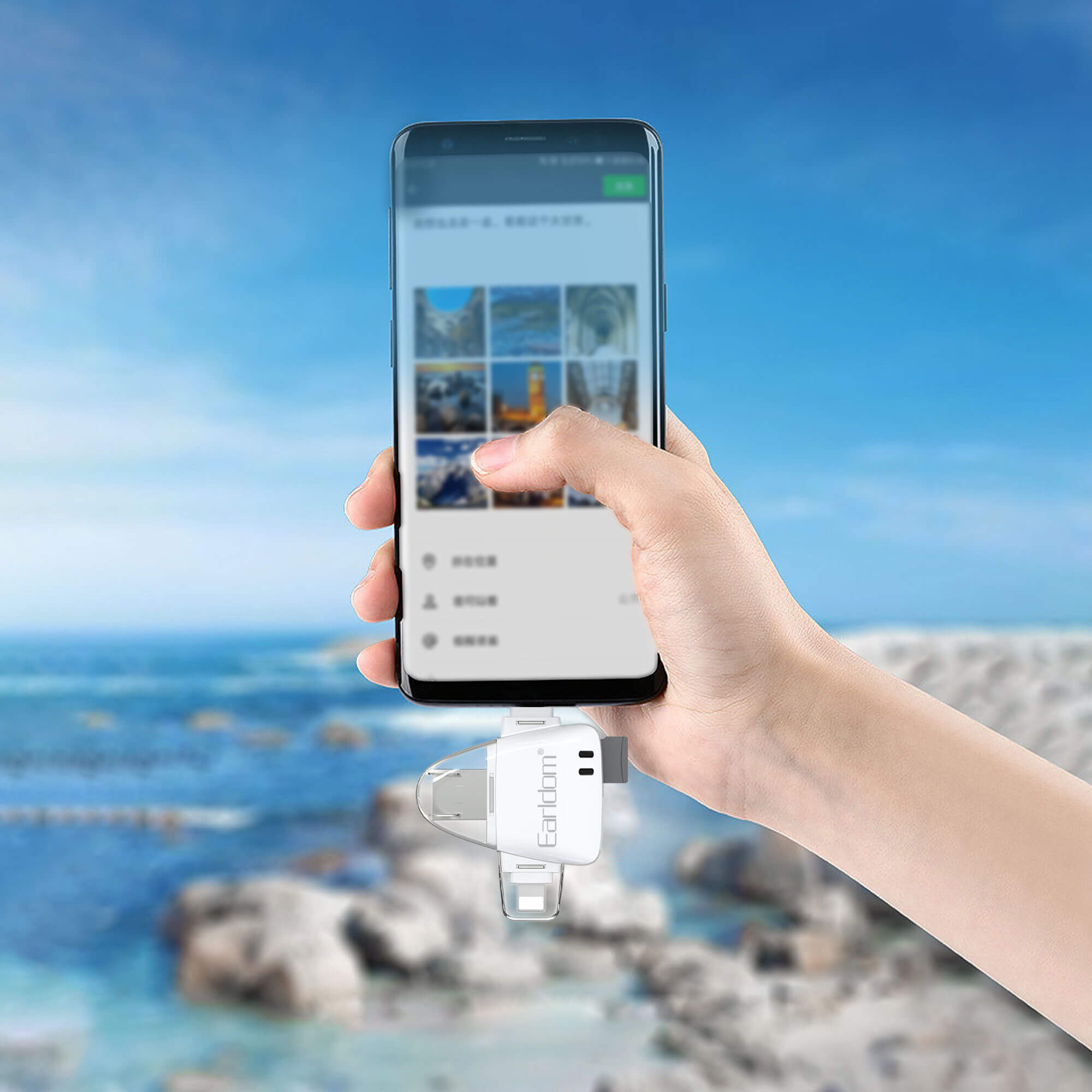 Earldom OT95- 5- in- 1 OTG Card Reader