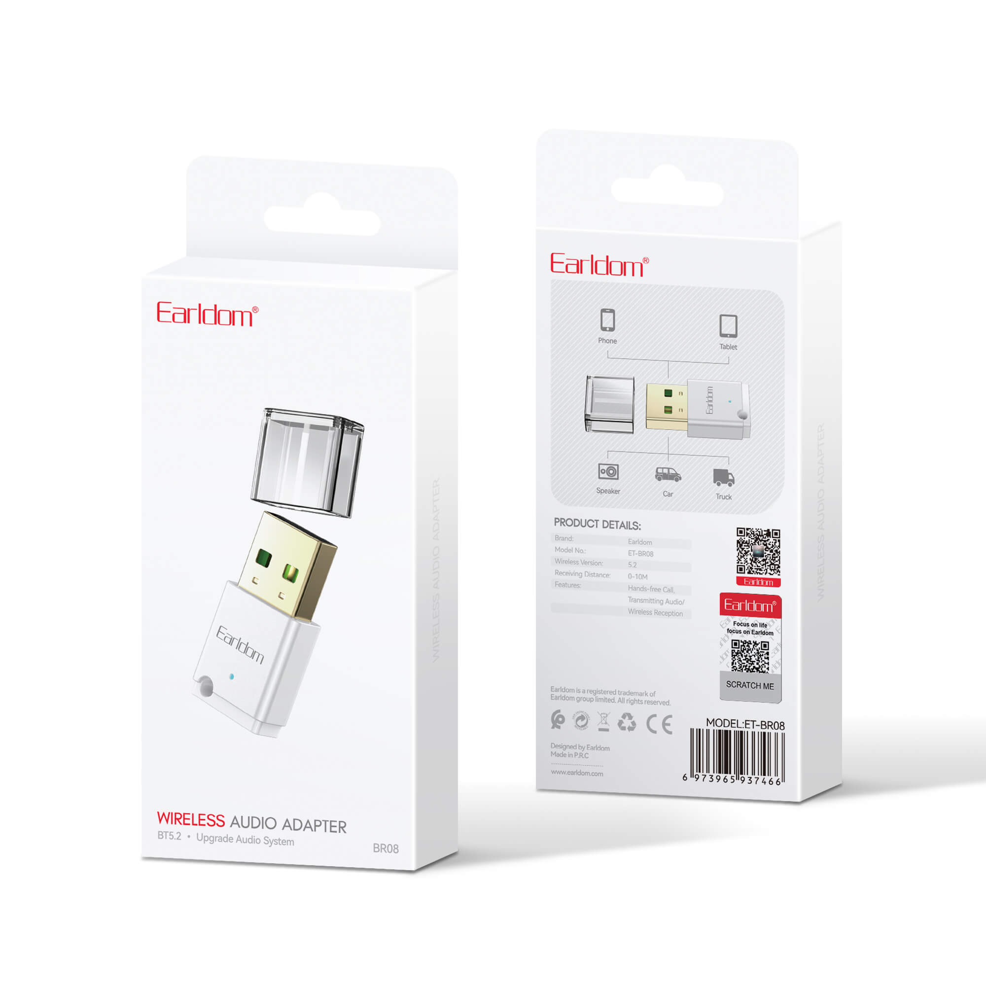 Earldom BR08- USB Bluetooth Adapter