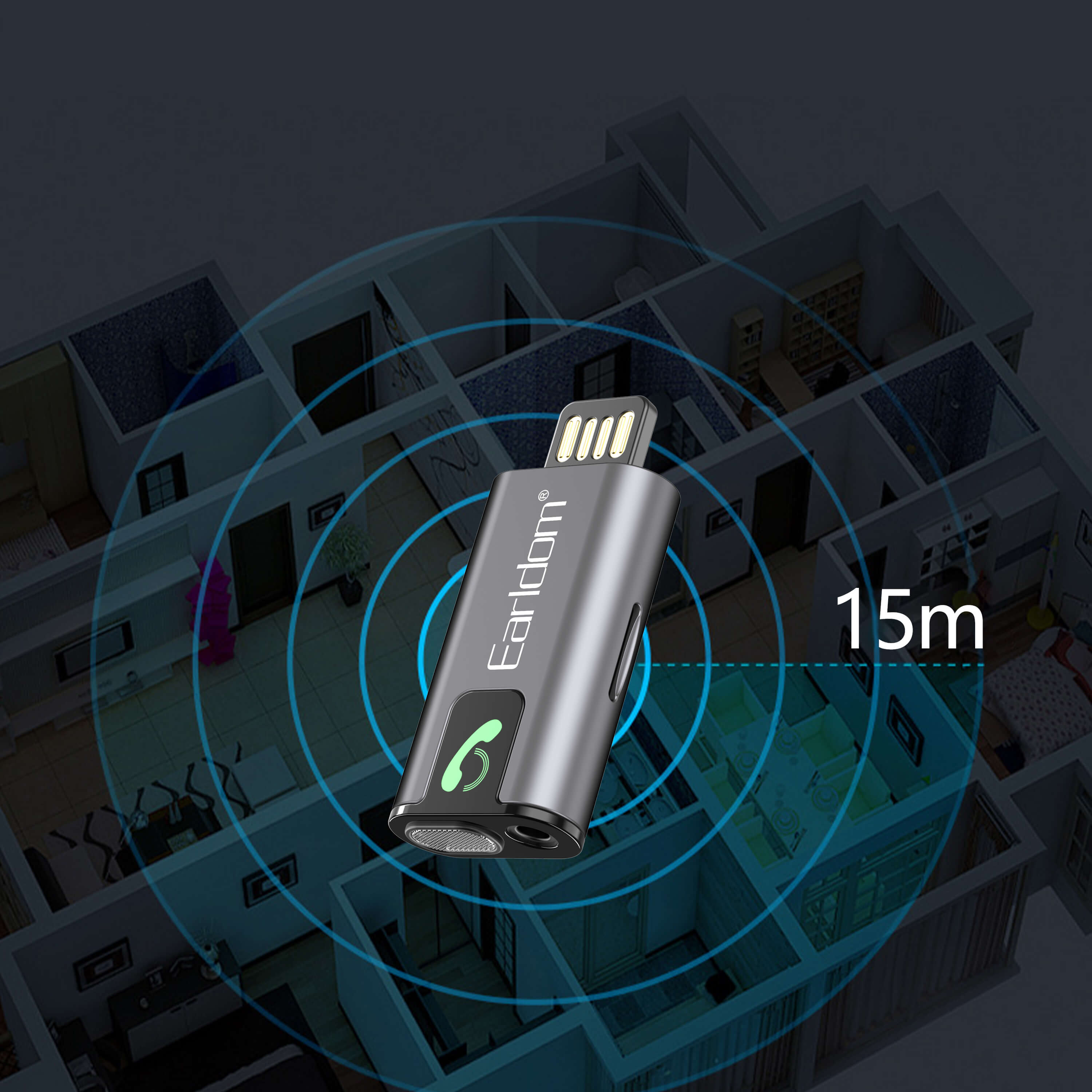 Earldom BR12- Bluetooth Audio Receiver AUX